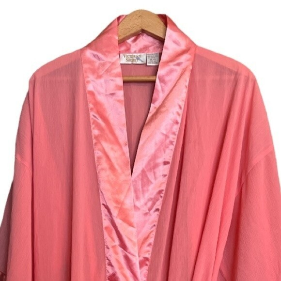 Victoria's Secret Vintage Gold Label Pink Short Robe OS - Picture 10 of 14